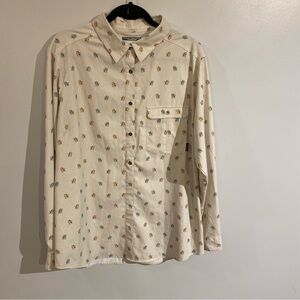 Columbia button up shirt Lawn chair camping shirt omni shade sun protection